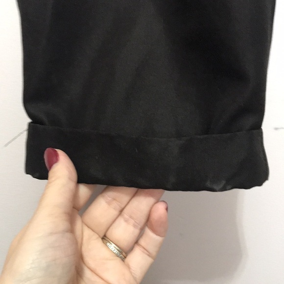 CYNTHIA Rowley brown paper bag waist high rise trouser pants 8 - Picture 4 of 10